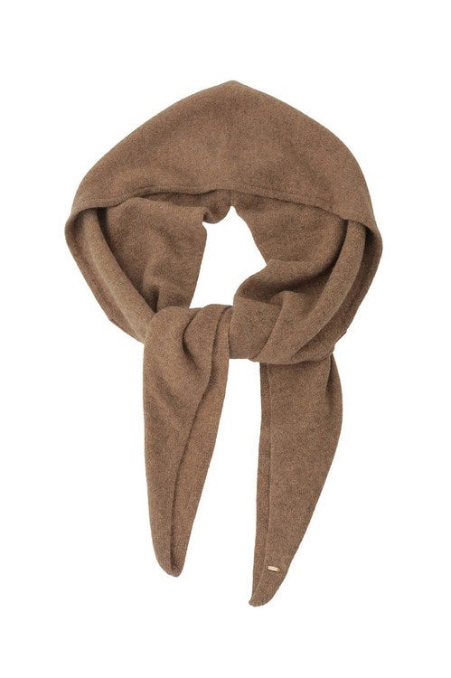 YAK KNIT HOODED MUFFLER