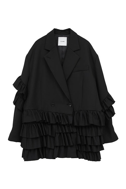 【PRE ORDER 2BUY 10%OFF】FRILLED TAILORED JACKET