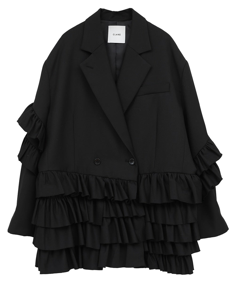 【PRE ORDER 2BUY 10%OFF】FRILLED TAILORED JACKET