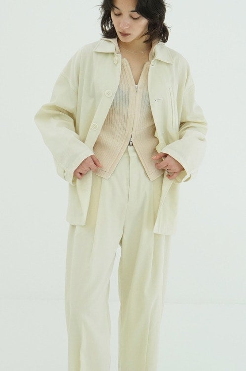 WOOL NYLON SINGLE JACKET