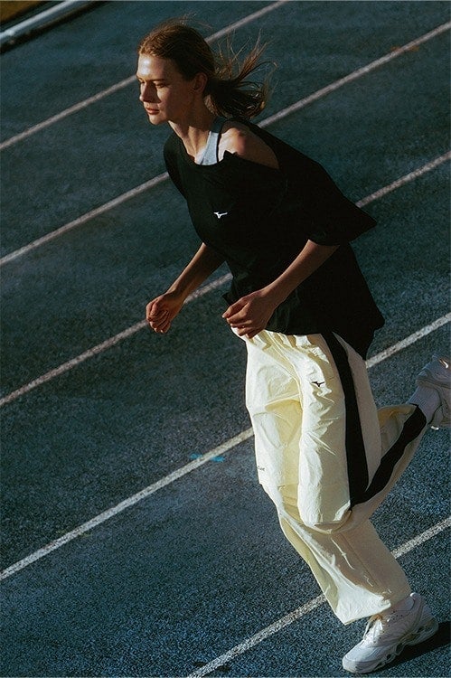 CLANE×MIZUNO QUICK DRY COTTON LOGO T-SHIRT