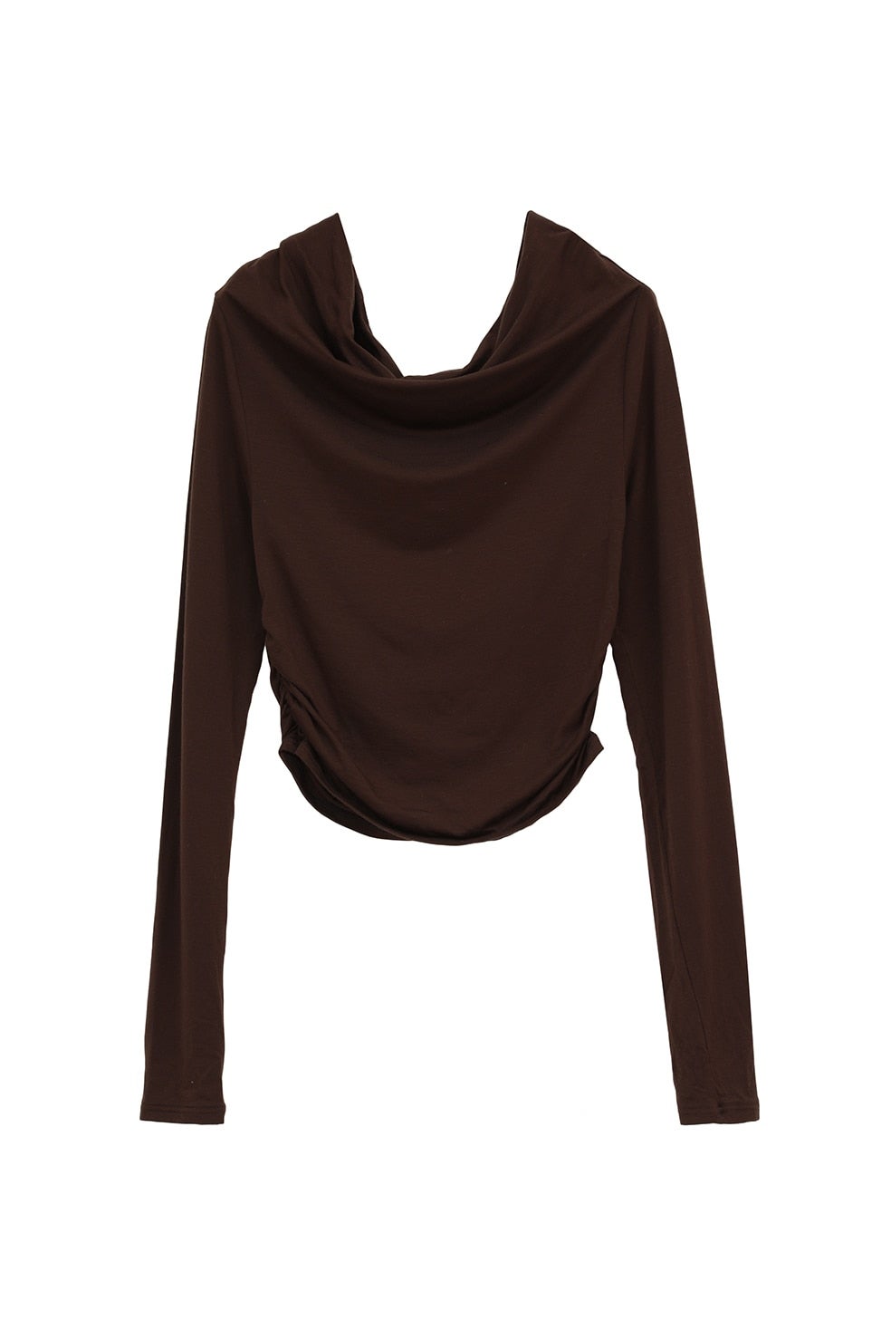 DRAPED OFF SHOULDER SOFT CUT TOPS｜TOPS(トップス)｜CLANE OFFICIAL