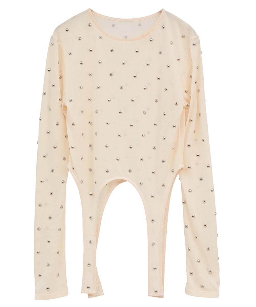 STUDDED BIJOU SHEER TOPS