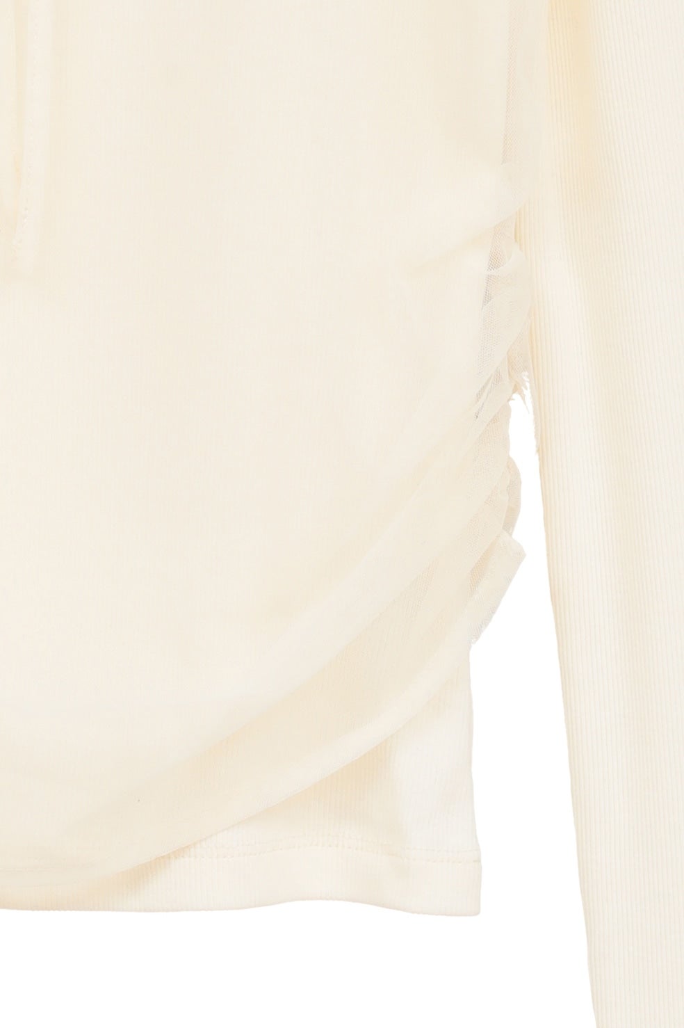 LAYERED TULLE RIBBON CUT TOPS｜TOPS(トップス)｜CLANE OFFICIAL