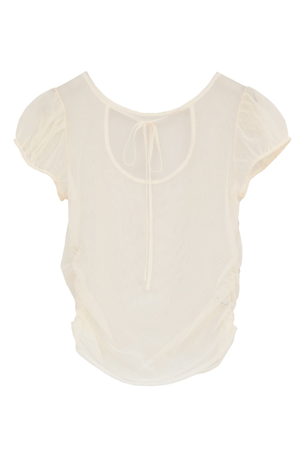 LAYERED TULLE RIBBON CUT TOPS｜TOPS(トップス)｜CLANE OFFICIAL