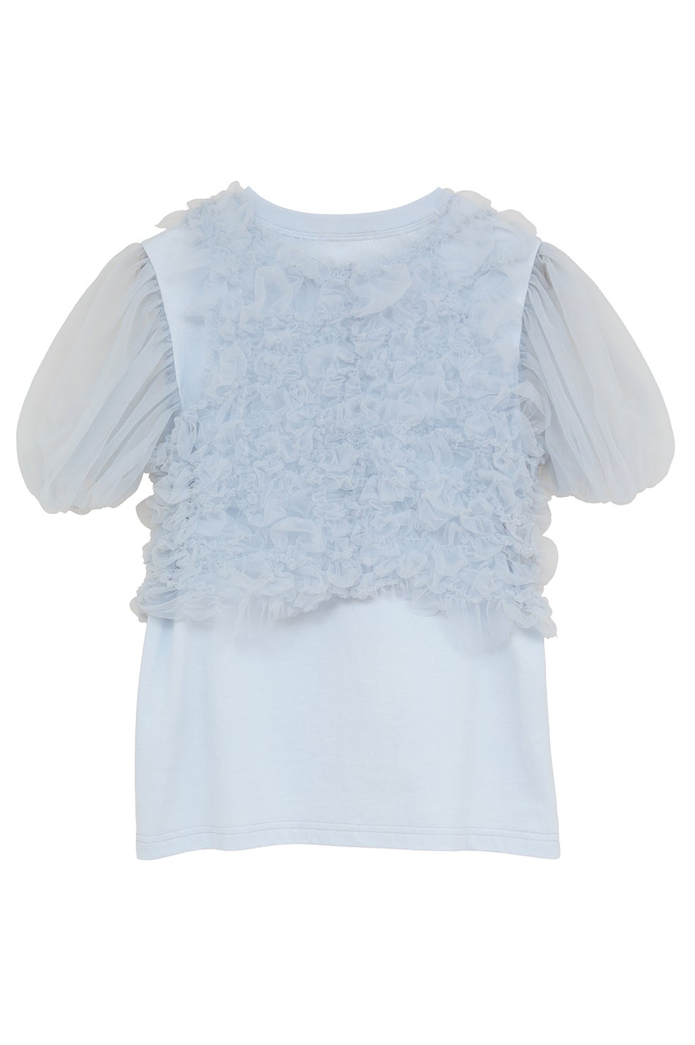 CLANE TULLE VEST LAYERED TOPS ホワイト TULLE VEST LAYERED TOPS｜TOPS(トップス)｜CLANE OFFICIAL ONLINE STORE