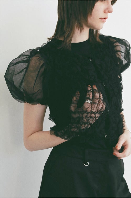 TULLE VEST LAYERED TOPS