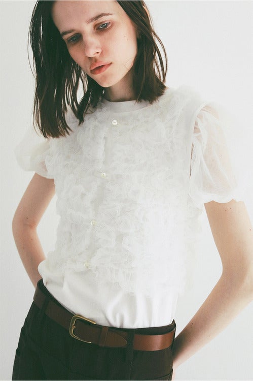 TULLE VEST LAYERED TOPS