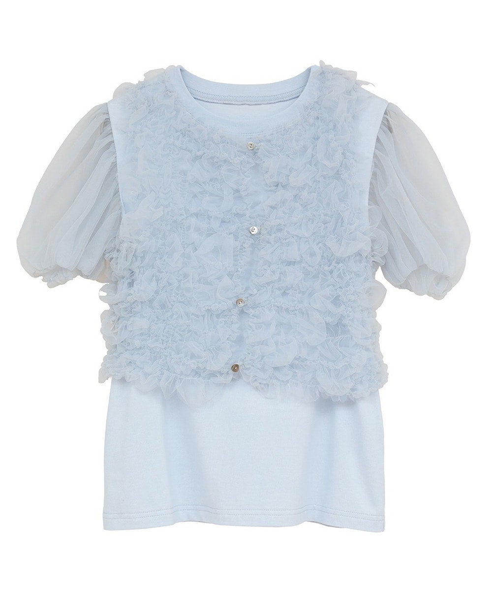 【新品未使用タグ付き】CLANE TULLE VEST LAYERED TOPS TULLE VEST LAYERED TOPS｜TOPS(トップス)｜CLANE OFFICIAL ONLINE STORE
