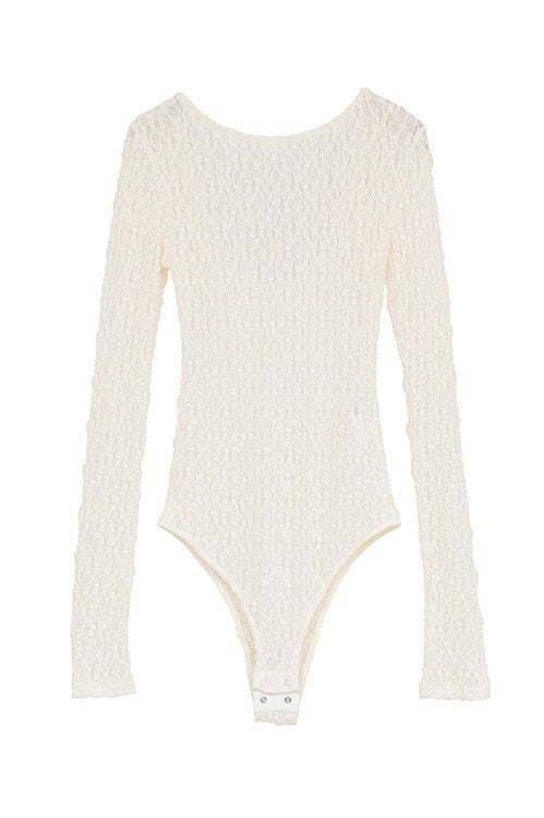 BACK OPEN LACE BODYSUIT