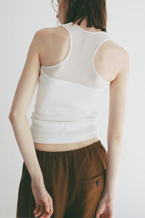 BACK SHEER TANK TOPS
