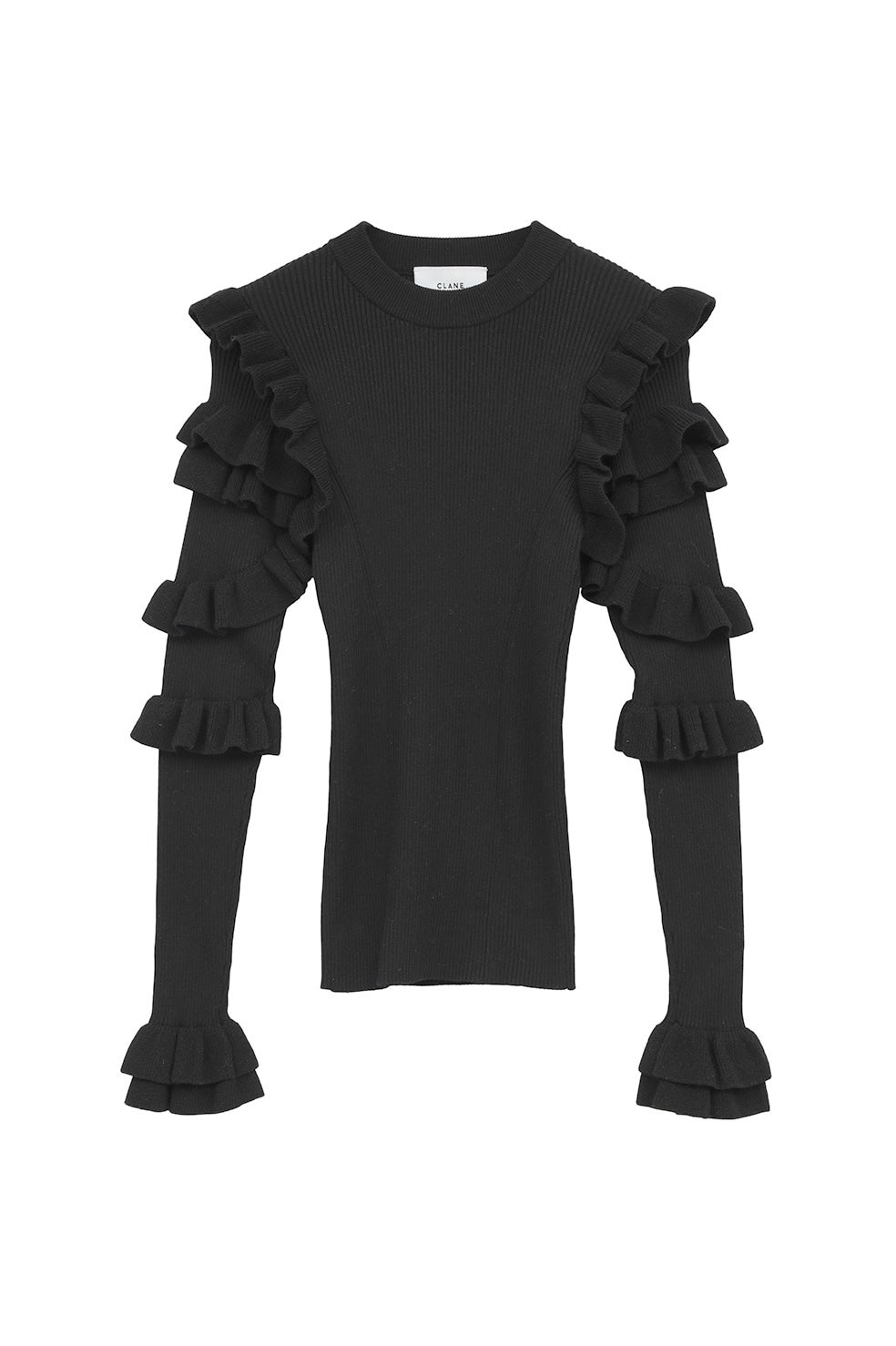 FRILL SLEEVE KNIT TOPS｜TOPS(トップス)｜CLANE OFFICIAL ONLINE STORE