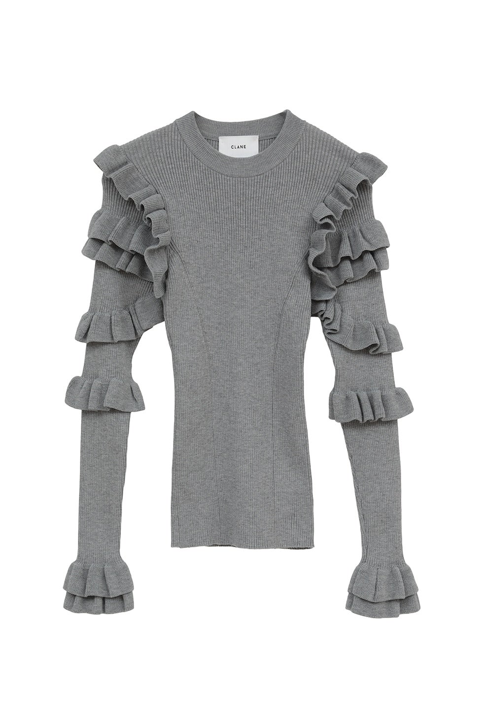 FRILL SLEEVE KNIT TOPS｜TOPS(トップス)｜CLANE OFFICIAL ONLINE STORE