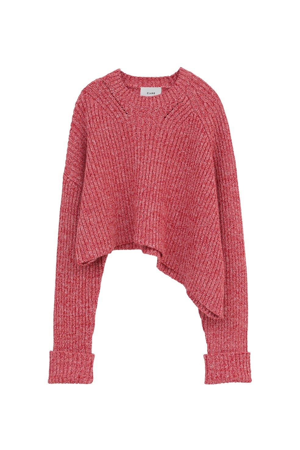 ASYMMETRY WIDE SHORT KNIT TOPS｜TOPS(トップス)｜CLANE OFFICIAL