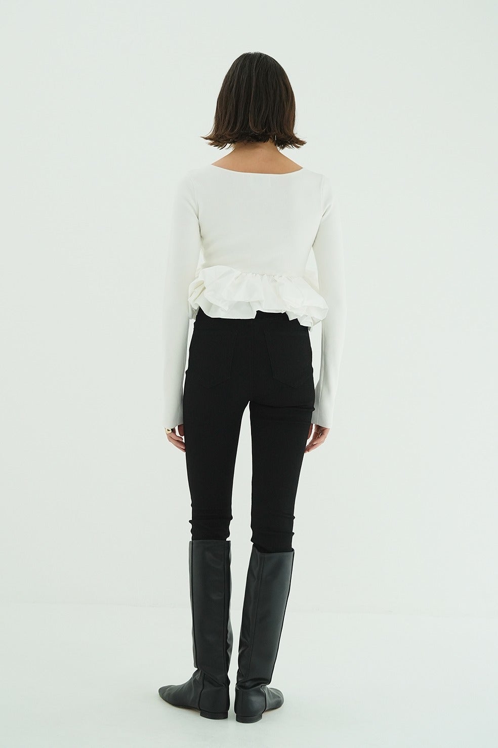 W BALLOON SHORT KNIT TOPS｜TOPS(トップス)｜CLANE OFFICIAL ONLINE STORE