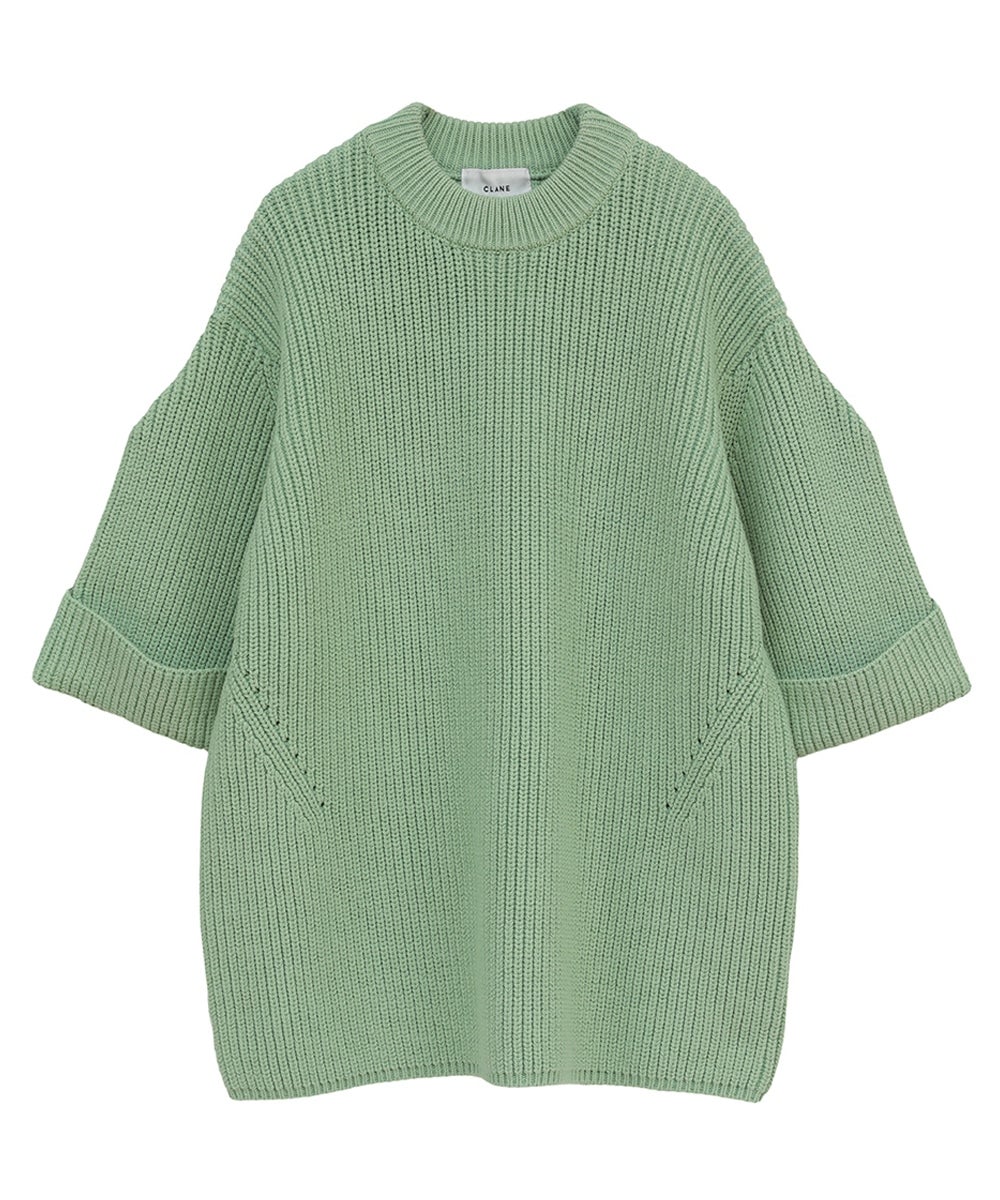 新品【CLANE】OVER HARF SLEEVE KNIT TOPS OVER HALF SLEEVE KNIT TOPS｜TOPS(トップス)｜CLANE OFFICIAL ONLINE
