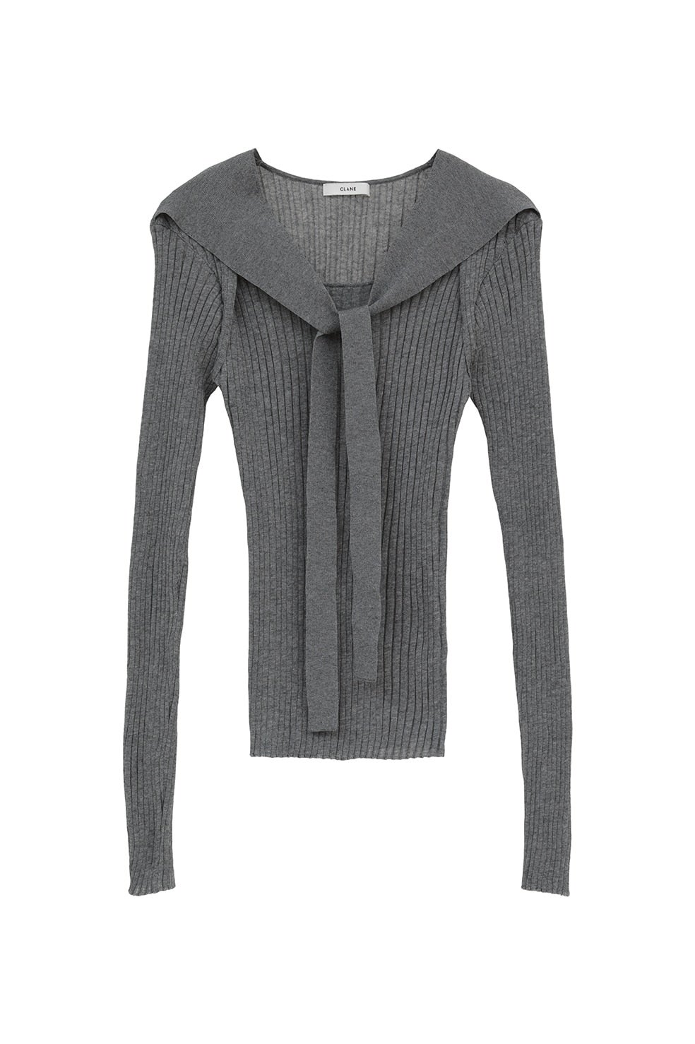 SHEER RIB RIBBON KINT TOPS｜TOPS(トップス)｜CLANE OFFICIAL ONLINE