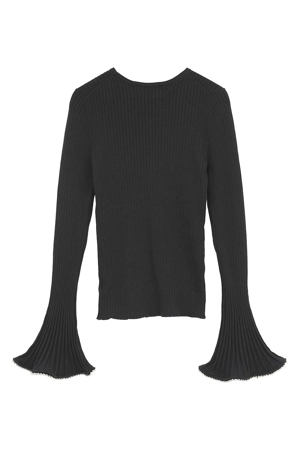 EMBELLISHED FRILL SLEEVE KNIT TOPS｜TOPS(トップス)｜CLANE OFFICIAL