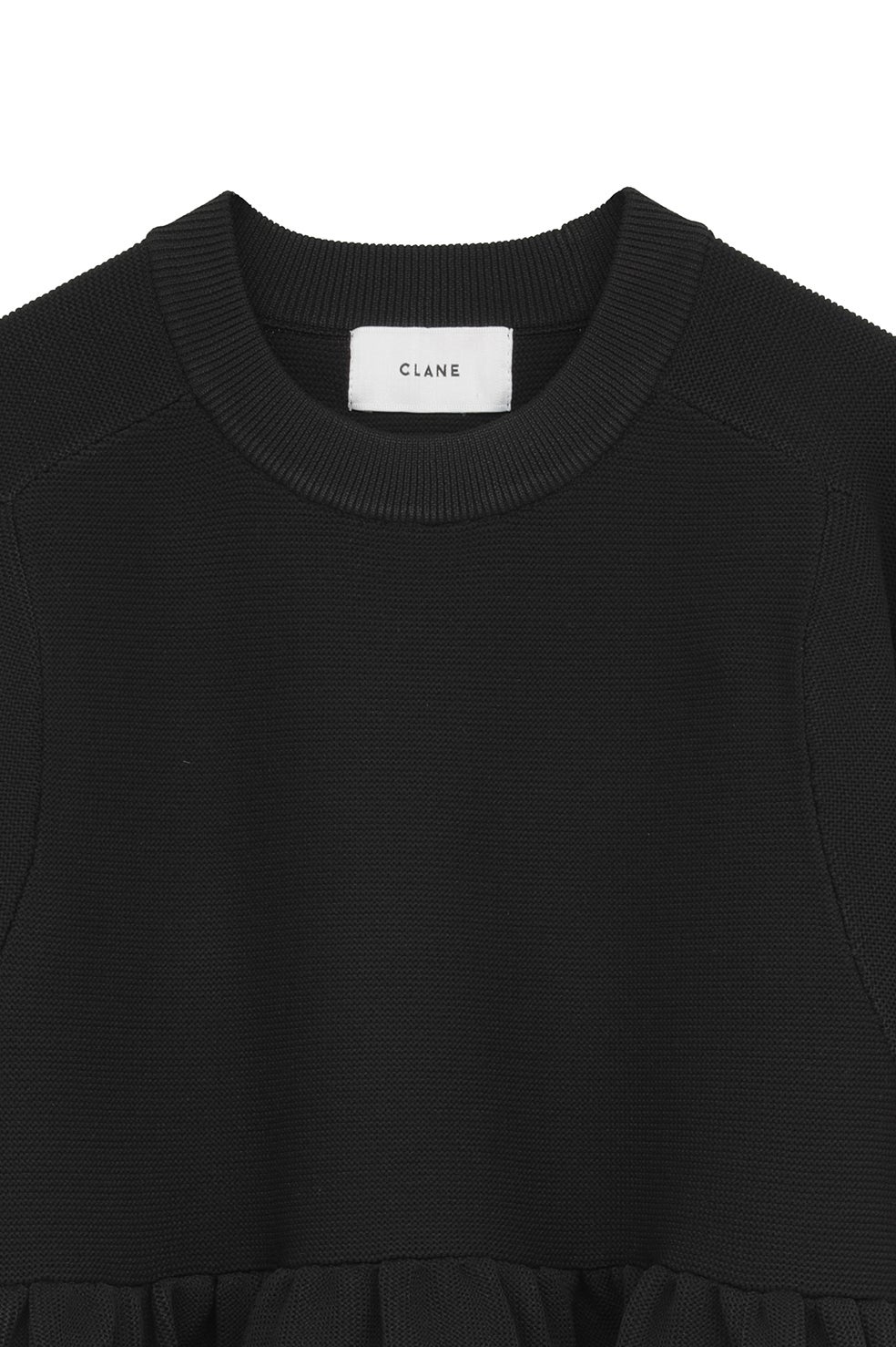 PEPLUM HALF SLEEVE KNIT TOPS｜TOPS(トップス)｜CLANE OFFICIAL