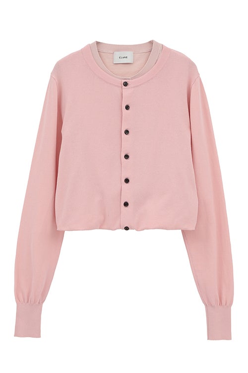 【PRE ORDER 2BUY 10%OFF】W LAYERED KNIT CARDIGAN