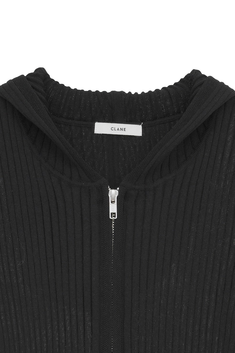 SHEER HOODED KNIT CARDIGAN｜TOPS(トップス)｜CLANE OFFICIAL ONLINE