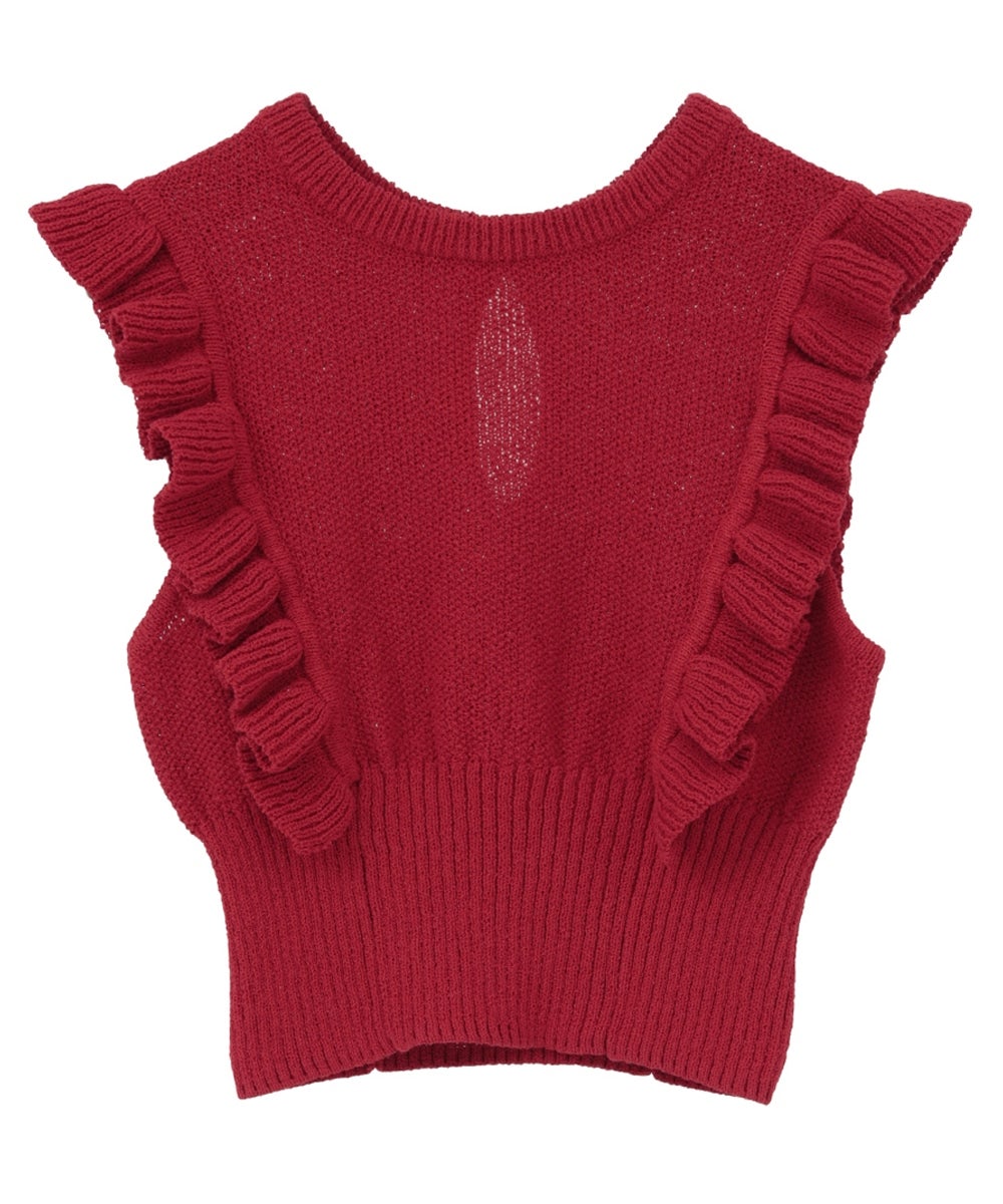 FRILL SLEEVE KNIT TOPS｜TOPS(トップス)｜CLANE OFFICIAL ONLINE STORE