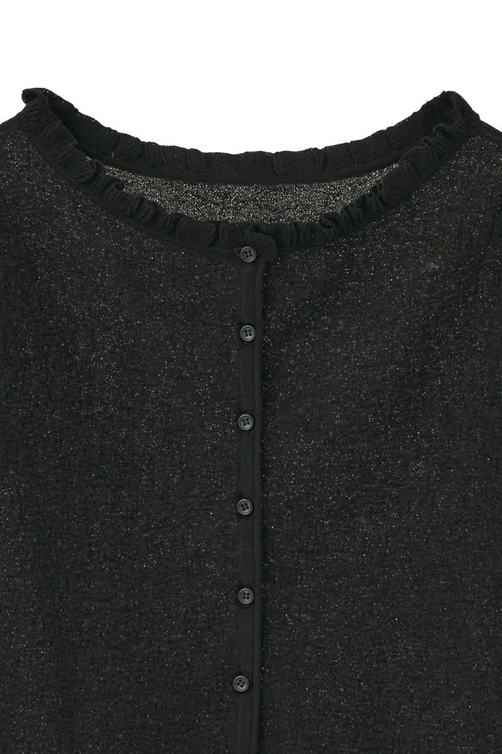 W FACE FRILL KNIT CARDIGAN|TOPS(トップス)|CLANE OFFICIAL ONLINE W FACE FRILL KNIT CARDIGAN|TOPS(トップス)|CLANE OFFICIAL ONLINE