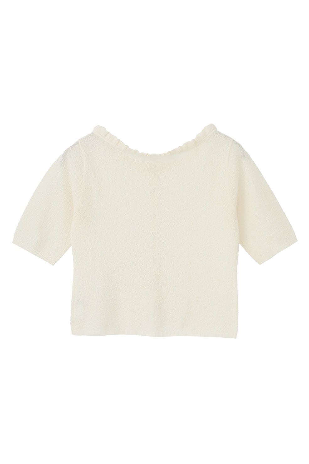 W FACE FRILL KNIT CARDIGAN｜TOPS(トップス)｜CLANE OFFICIAL ONLINE