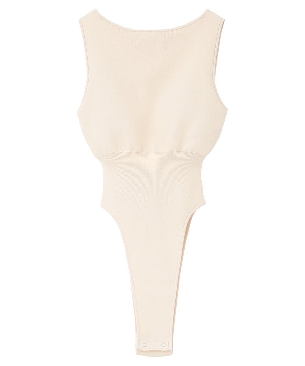 BACK OPEN KNIT BODYSUITS