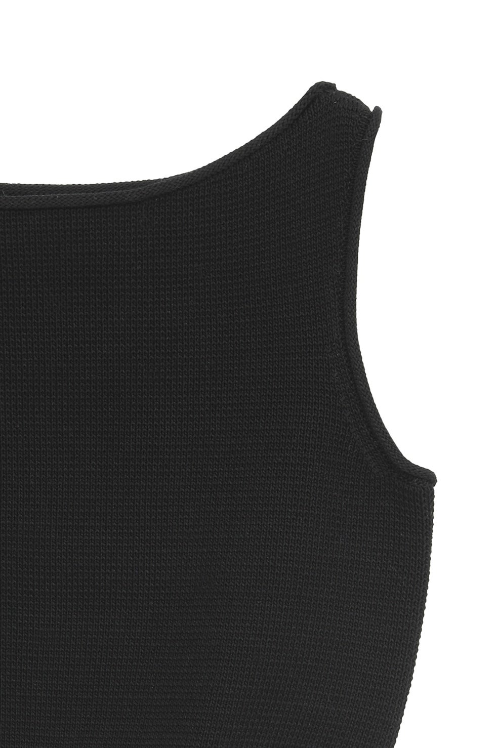 BOAT NECK SHORT KNIT TANK TOPS｜TOPS(トップス)｜CLANE OFFICIAL