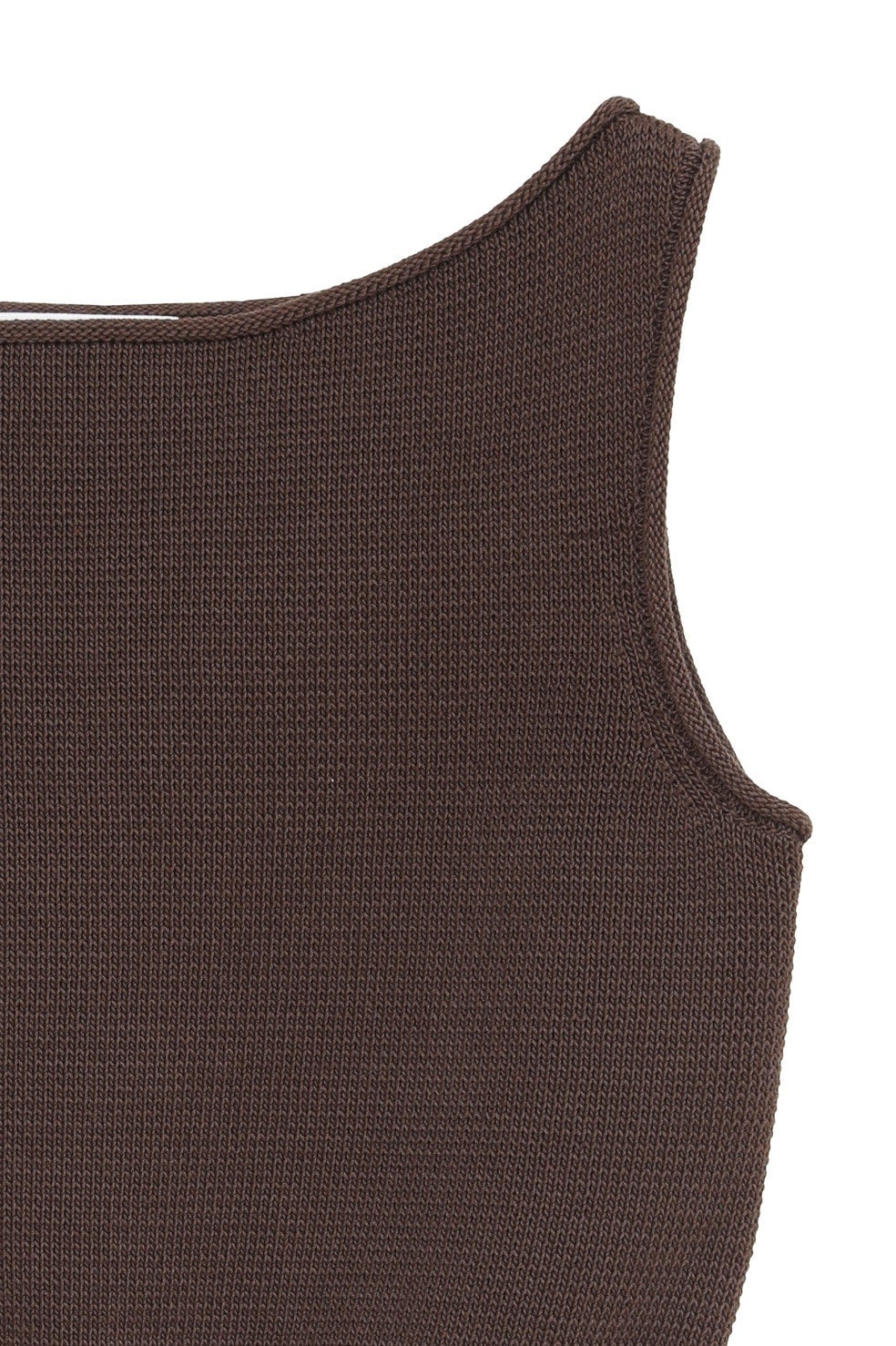 BOAT NECK SHORT KNIT TANK TOPS｜TOPS(トップス)｜CLANE OFFICIAL