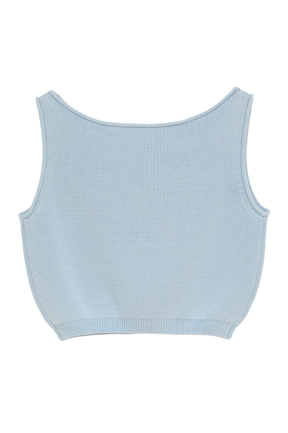 BOAT NECK SHORT KNIT TANK TOPS｜TOPS(トップス)｜CLANE OFFICIAL