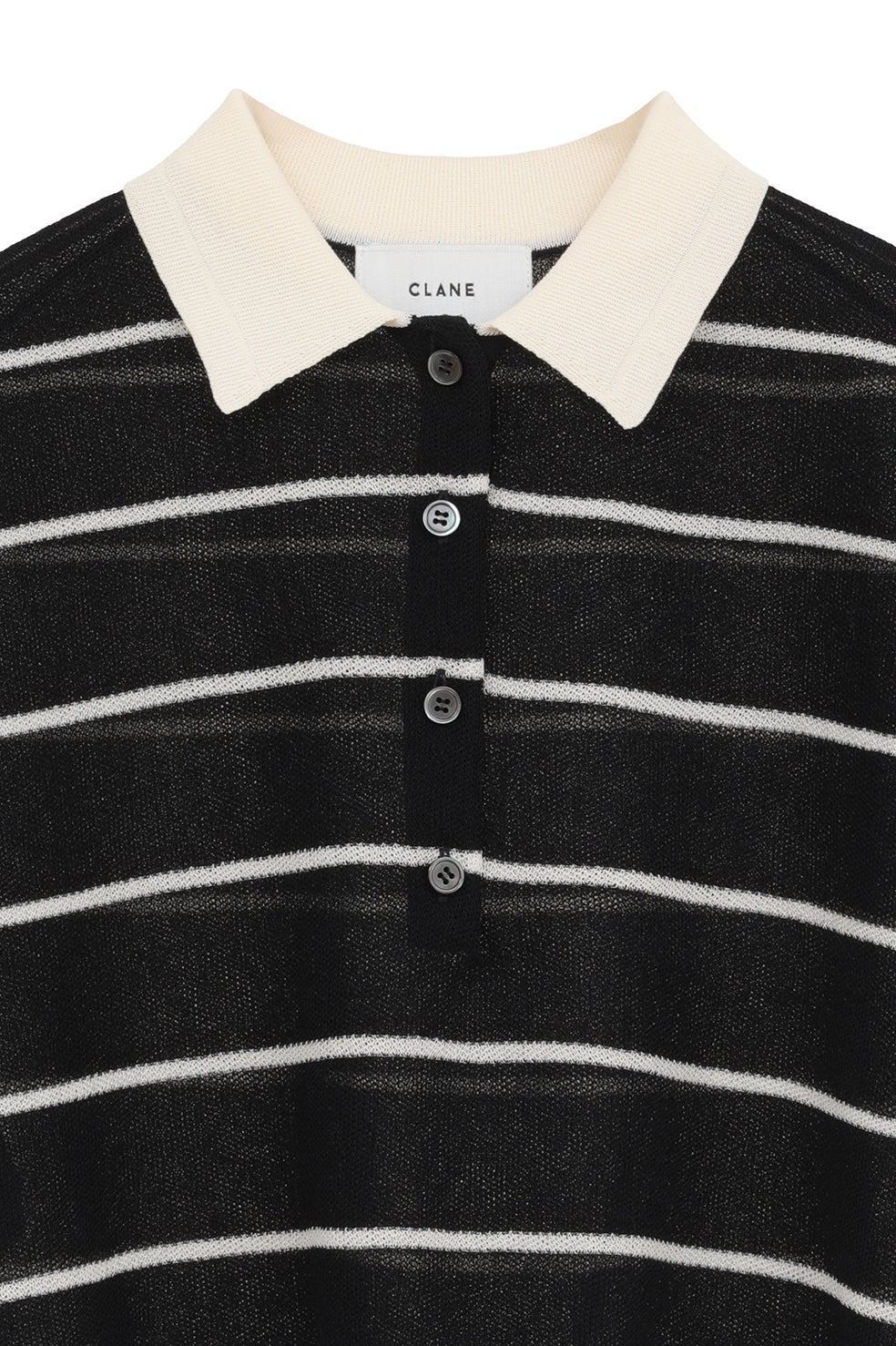 SPONGY SHEER POLO KNIT TOPS｜TOPS(トップス)｜CLANE OFFICIAL ONLINE