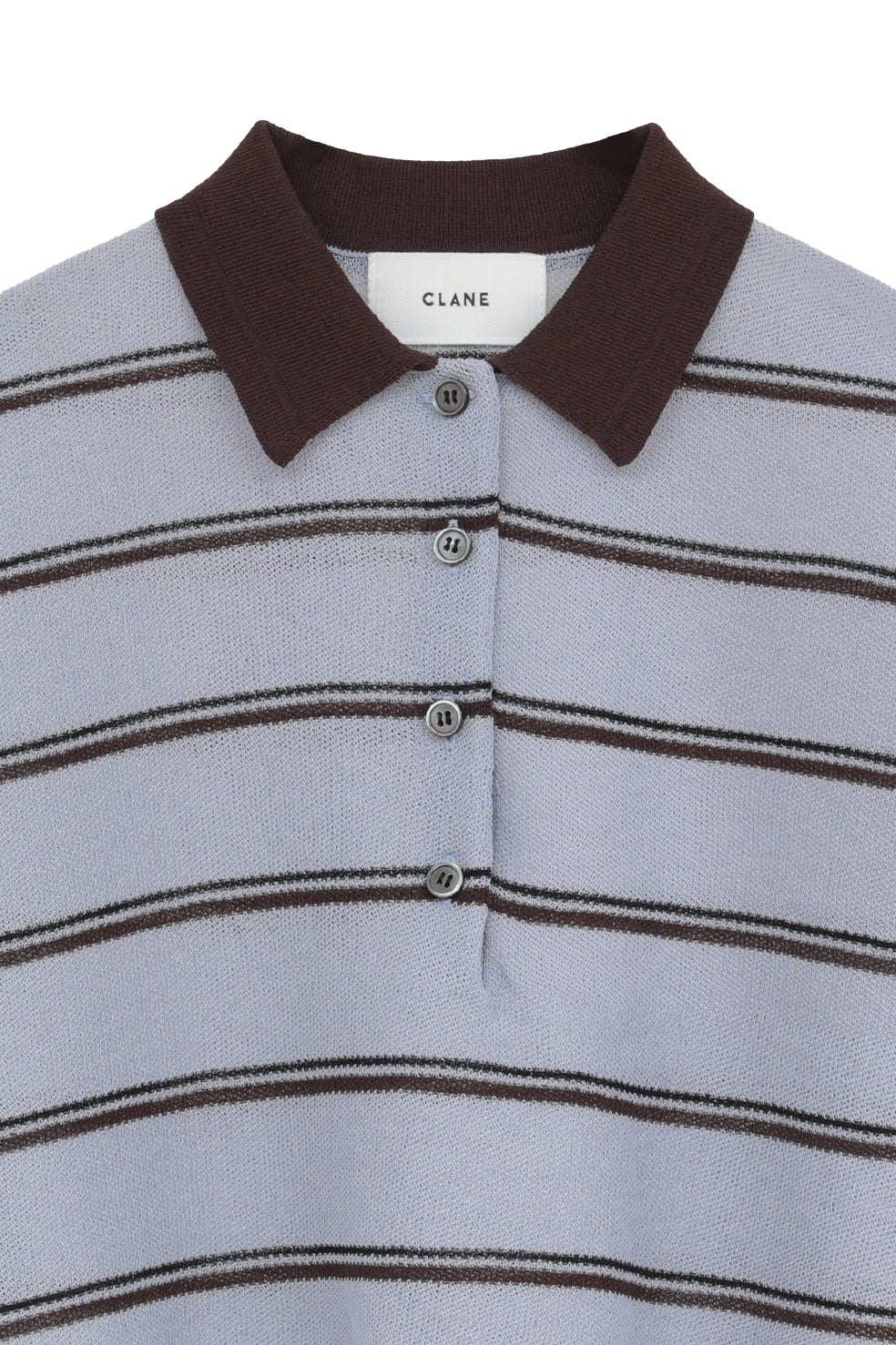 SPONGY SHEER POLO KNIT TOPS｜TOPS(トップス)｜CLANE OFFICIAL ONLINE
