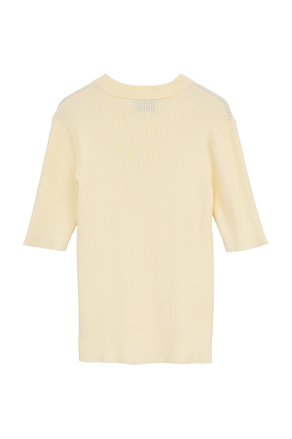 クラネ VOLUME SLEEVE H/N KNIT H/N HALF SLEEVE RIB KNIT TOPS｜TOPS(トップス)｜CLANE OFFICIAL