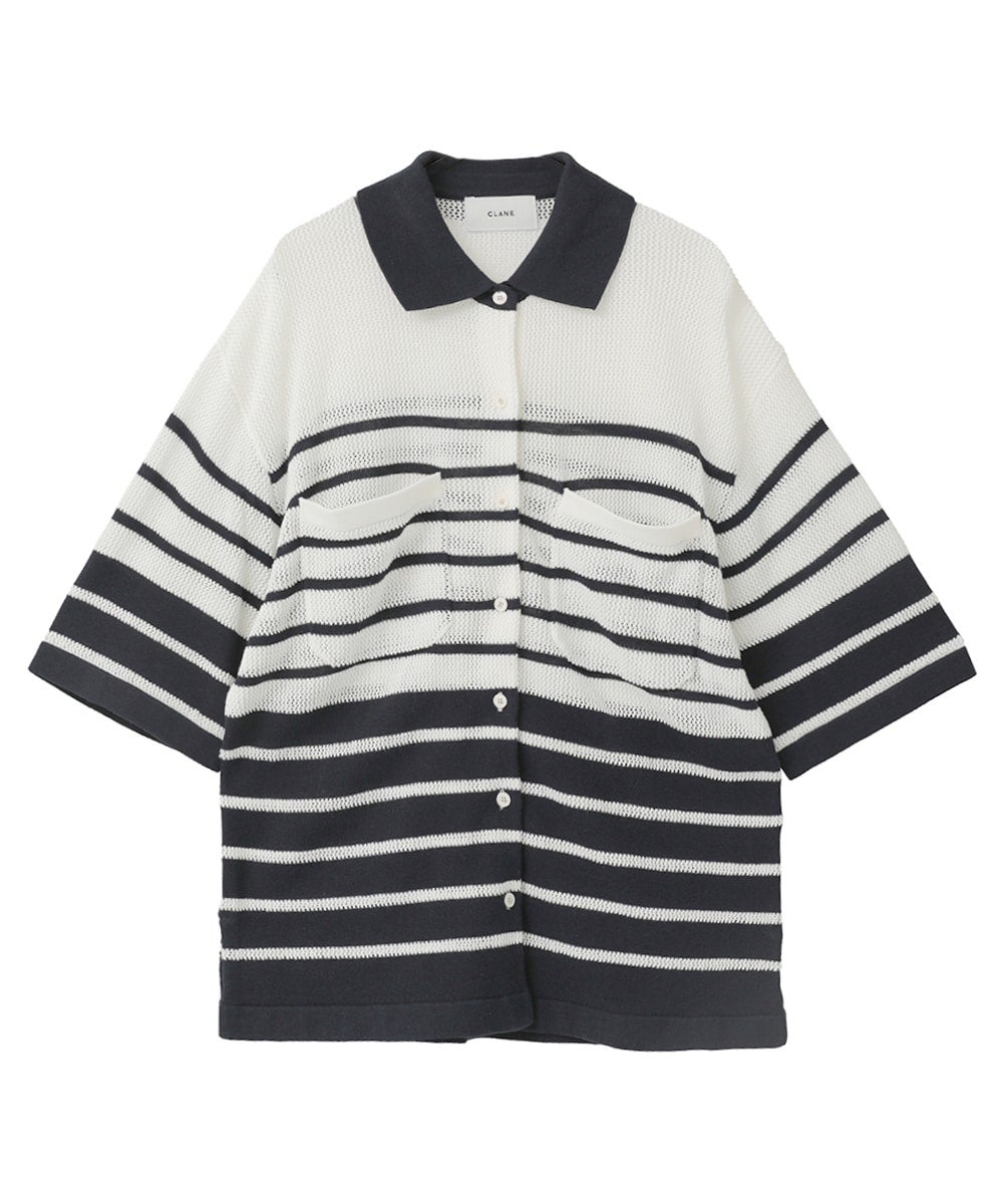 トップス CLANE HALF SLEEVE OVER KNIT SHIRT｜TOPS(トップス)｜CLANE OFFICIAL ONLINE