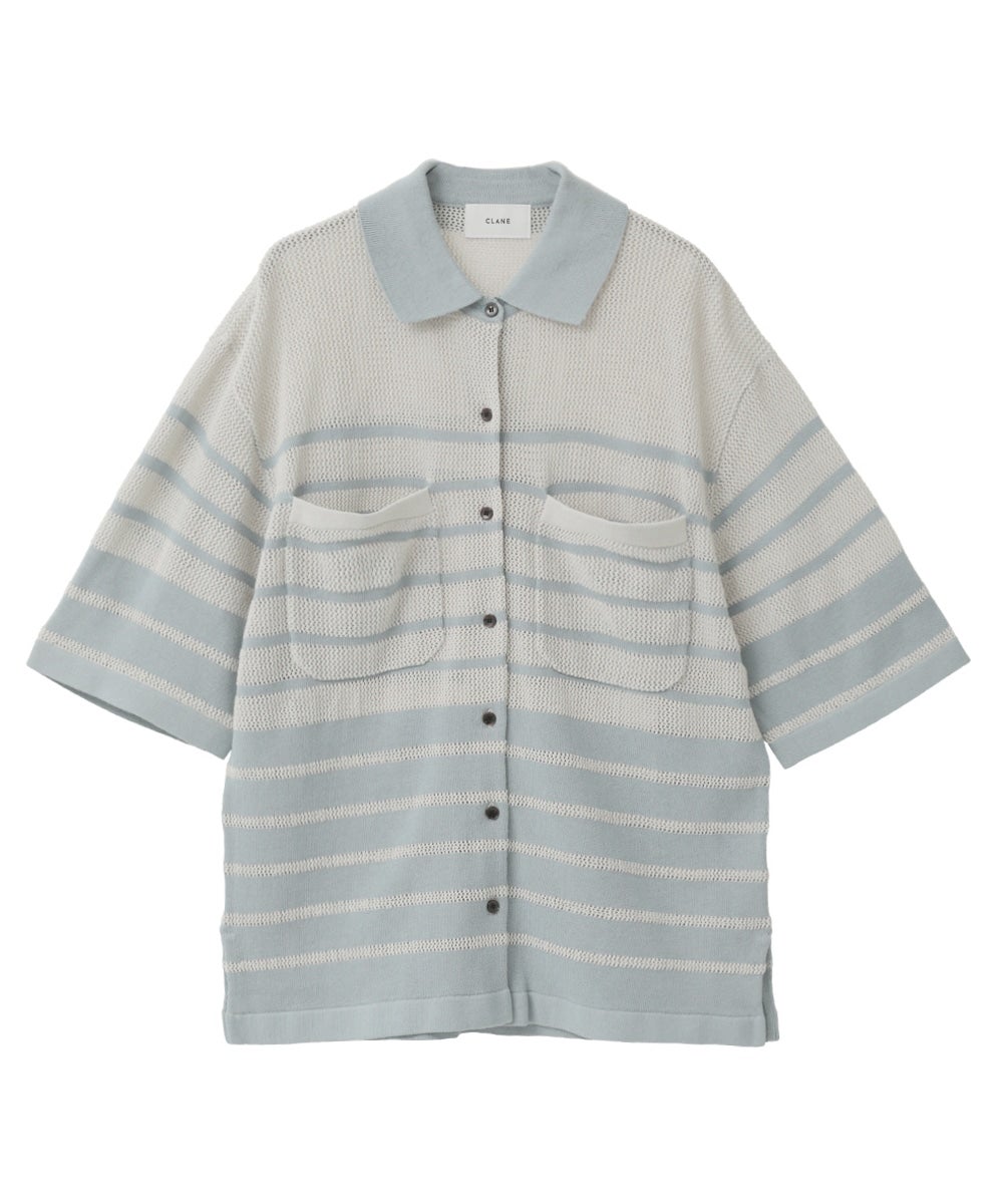 HALF SLEEVE OVER KNIT SHIRT｜TOPS(トップス)｜CLANE OFFICIAL ONLINE