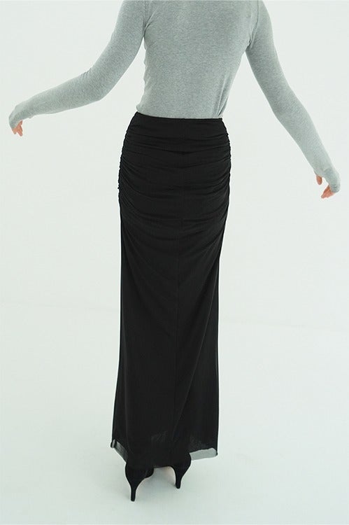 2WAY TULLE GATHERED SKIRT