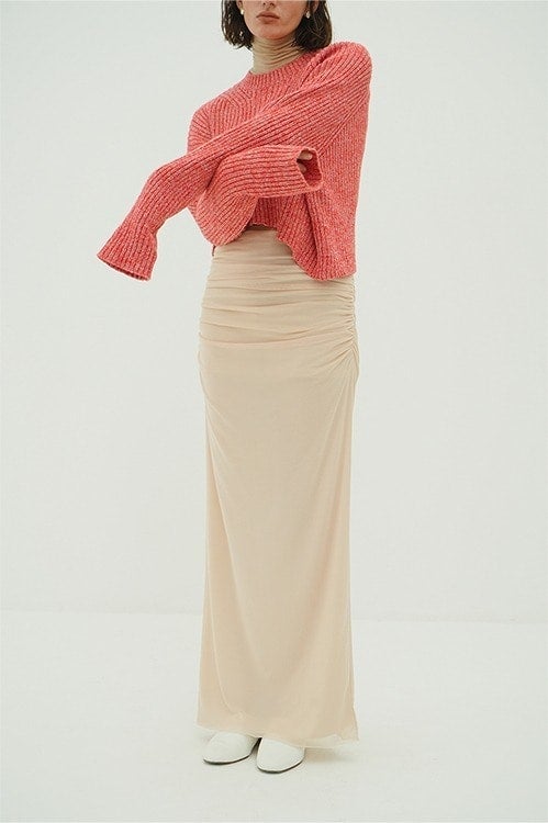 2WAY TULLE GATHERED SKIRT