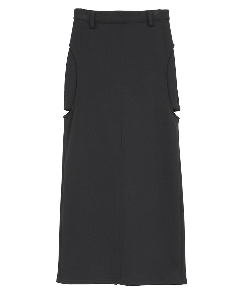 CLANE 26SS CIRCLE CUT SWEAT SKIRT ブラック CIRCLE CUT SWEAT SKIRT｜SKIRT / PANTS(スカート/パンツ)｜CLANE