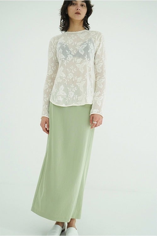 LOW WAIST STRAIGHT SKIRT