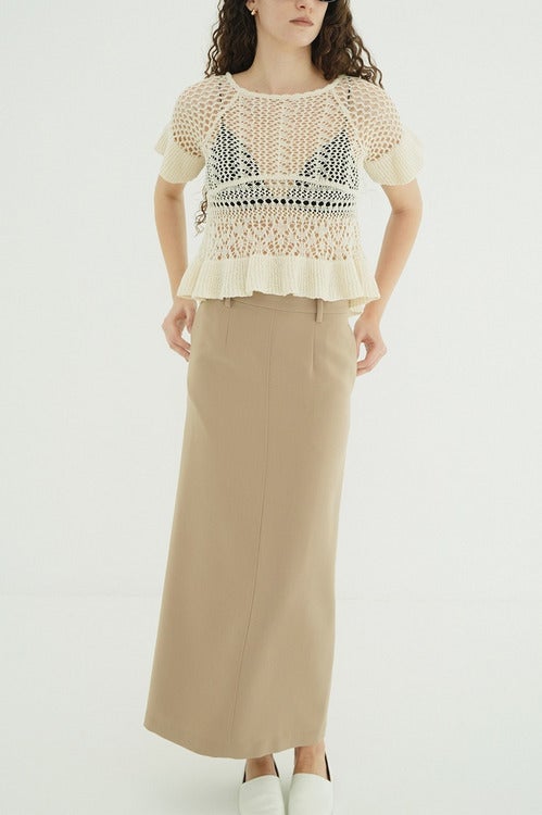 2WAY ADJUST LOW WAIST SKIRT