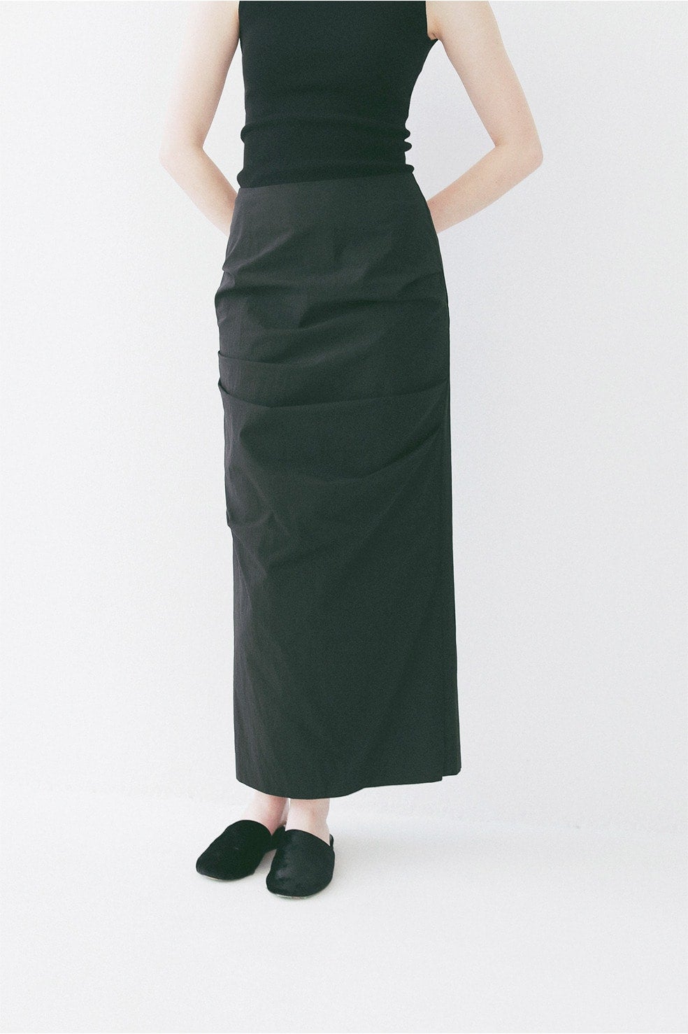 LOW WAIST DRAPE SKIRT｜SKIRT / PANTS(スカート/パンツ)｜CLANE