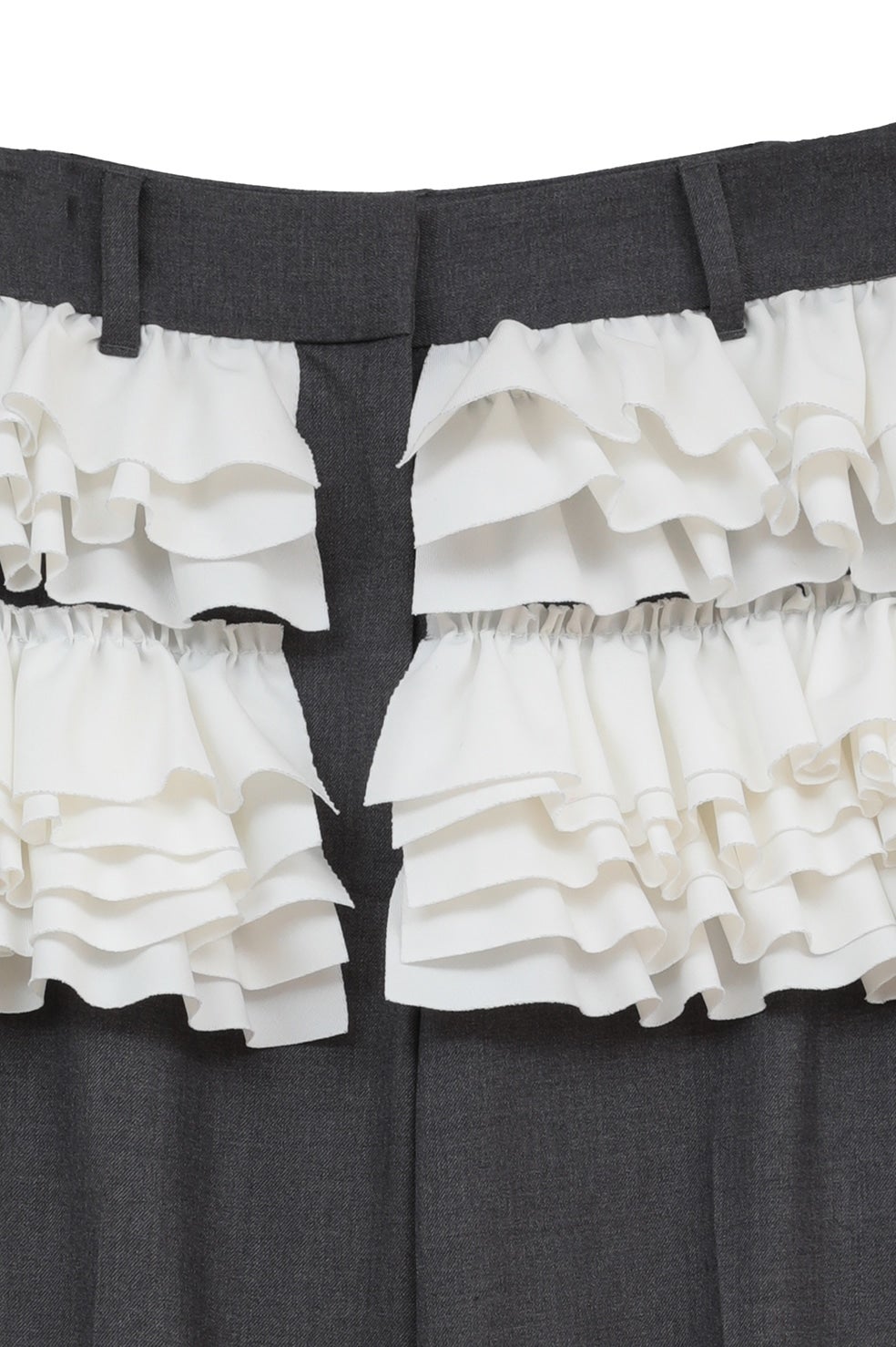 FRILLED SLACKS｜SKIRT / PANTS(スカート/パンツ)｜CLANE OFFICIAL