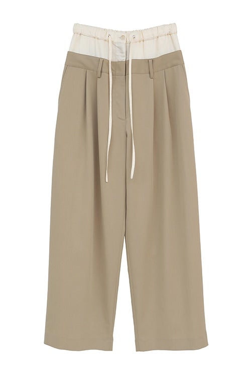 【PRE ORDER 2BUY 10%OFF】W WAIST WIDE SLACKS