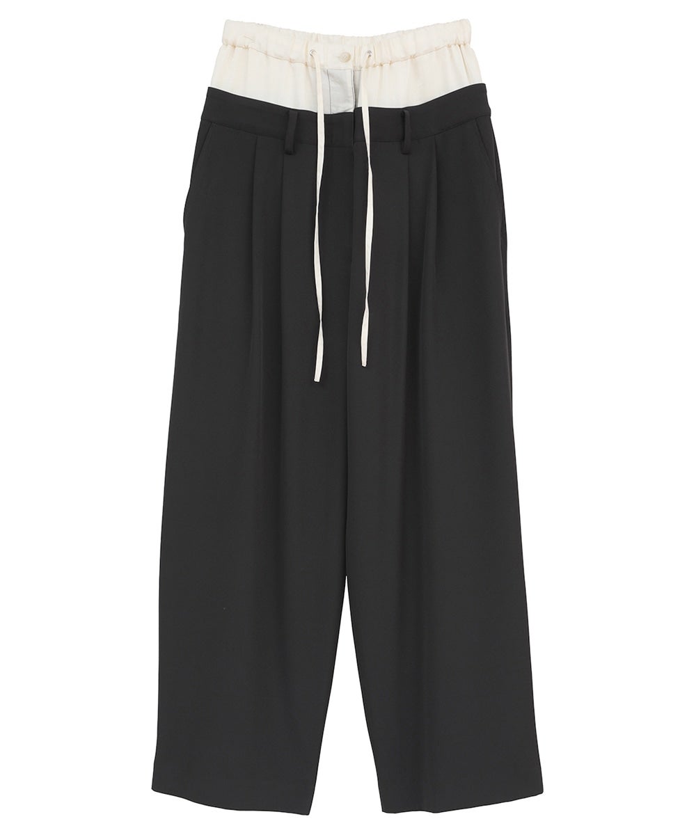 【PRE ORDER 2BUY 10%OFF】W WAIST WIDE SLACKS