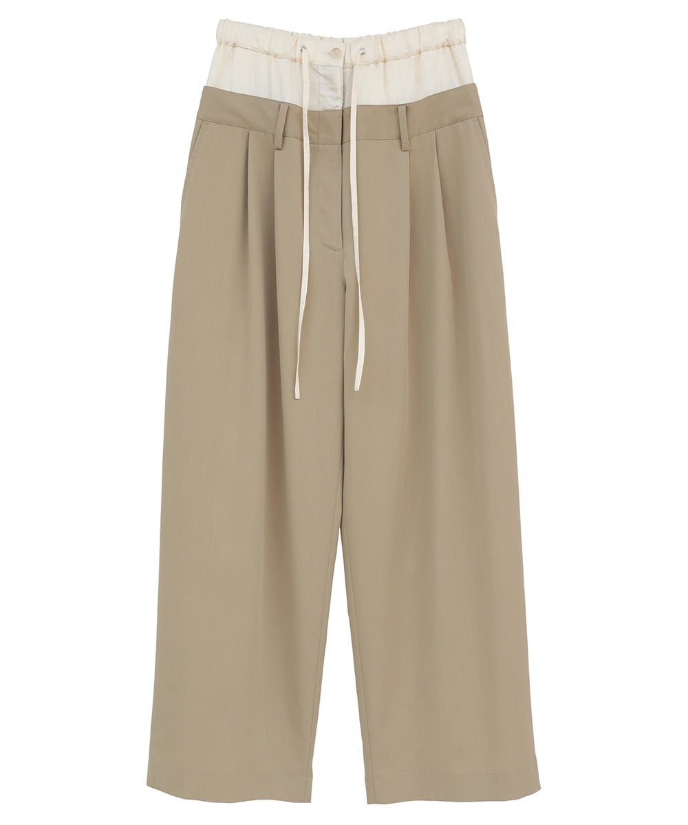 【PRE ORDER 2BUY 10%OFF】W WAIST WIDE SLACKS