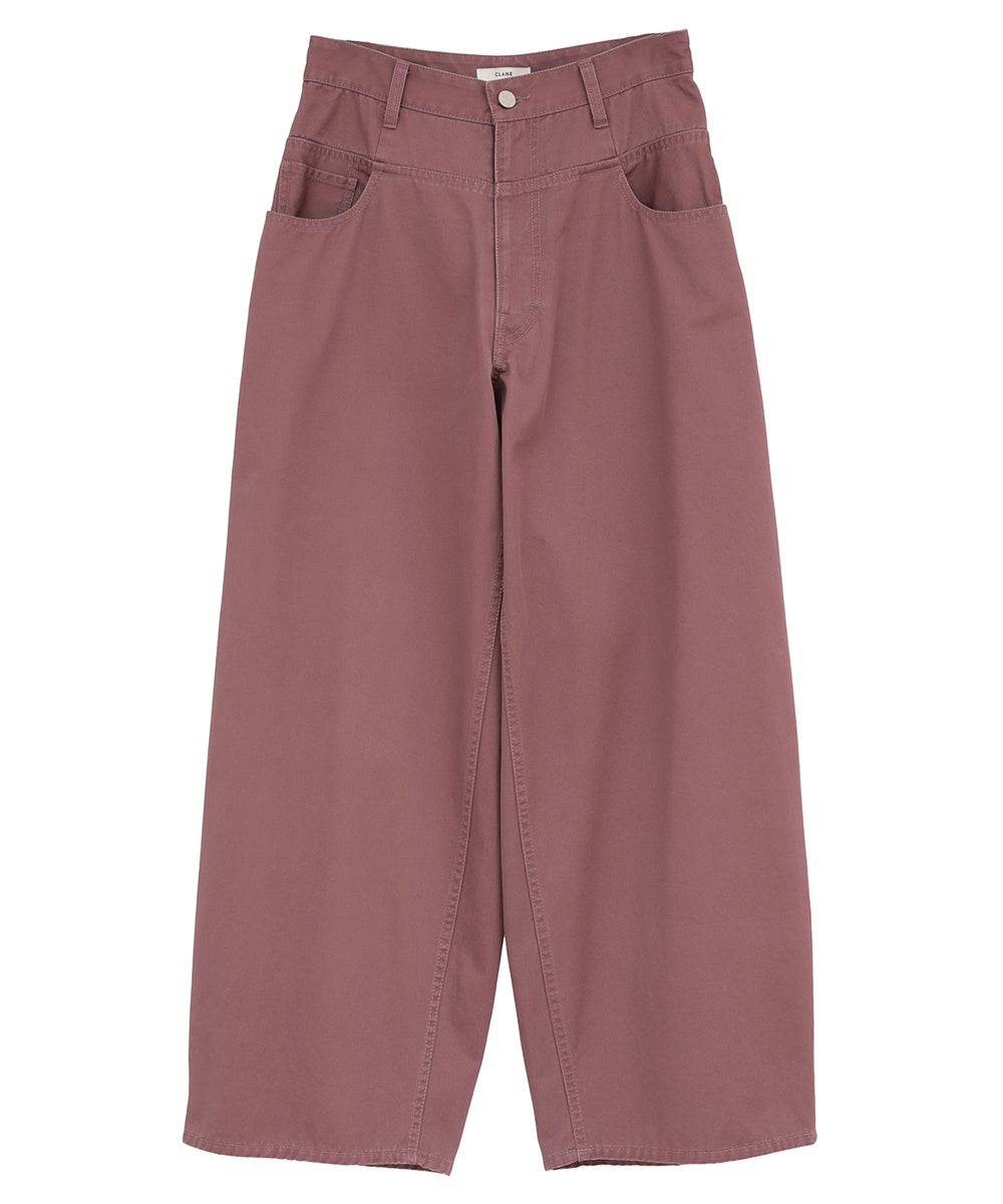 LOW WAIST BARREL PANTS