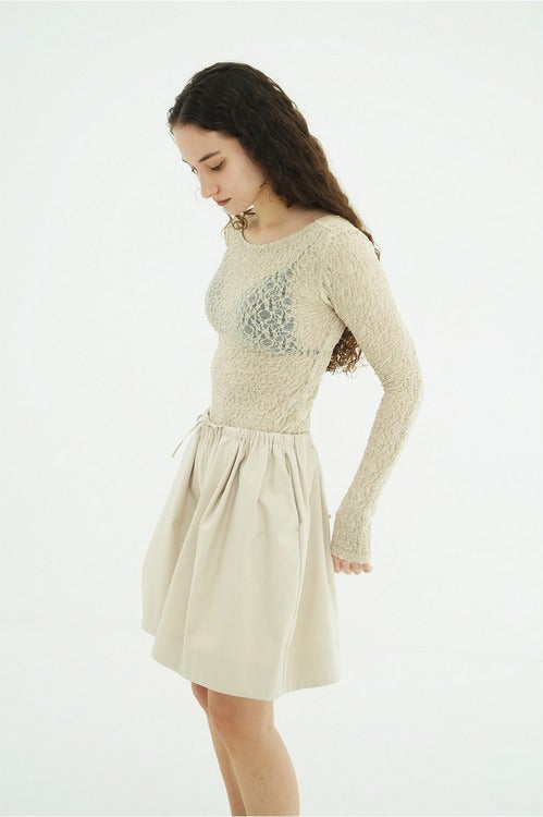 LOW WAIST DRAWSTRING HALF PANTS