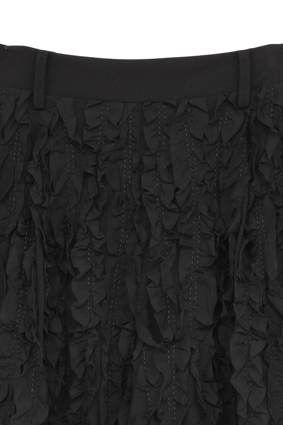 TOPSTITCHED FRILL STRAIGHT PANTS｜SKIRT / PANTS(スカート/パンツ